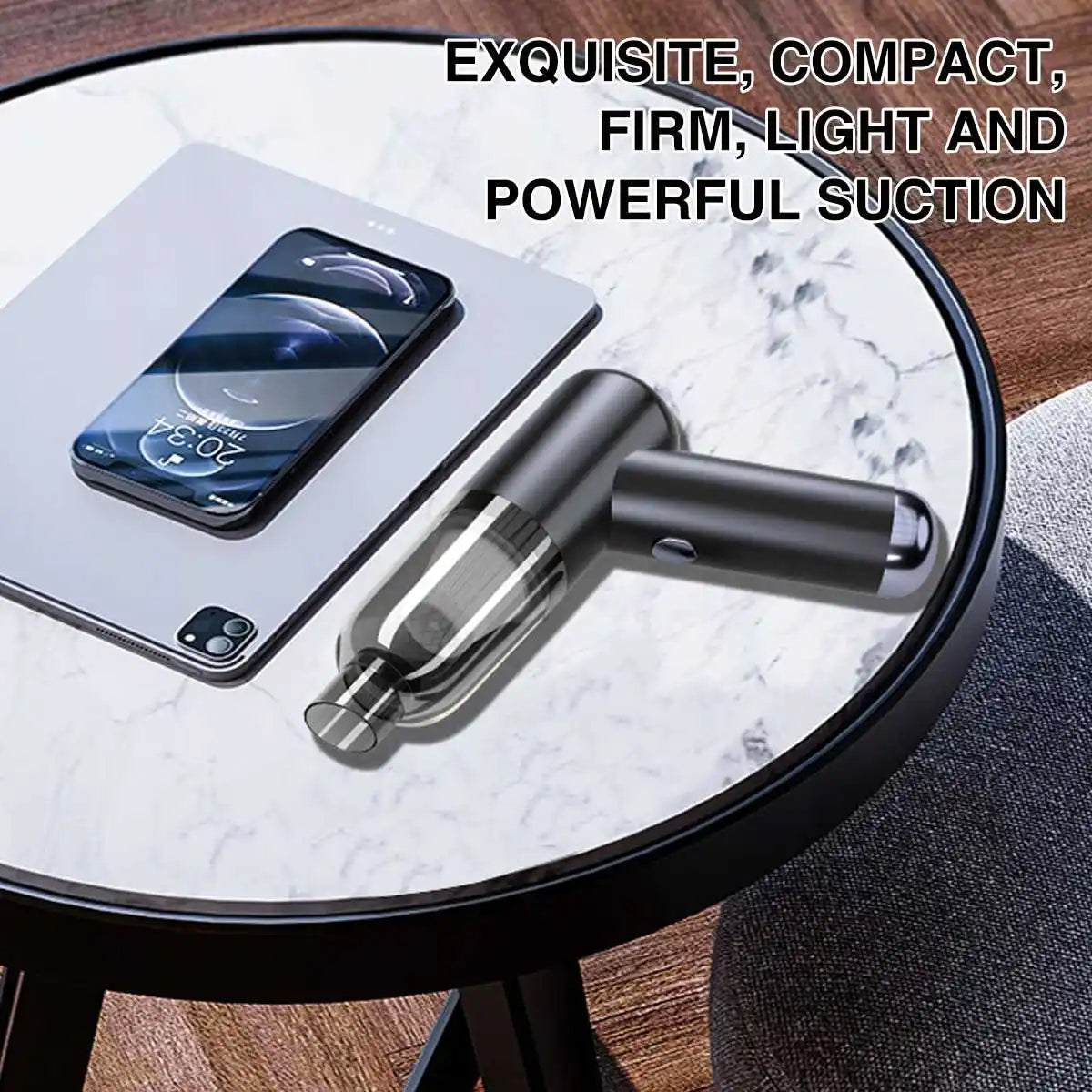 Portable Wireless Handheld Vacuum – 8000Pa Suction, Wet & Dry, for Car & Home