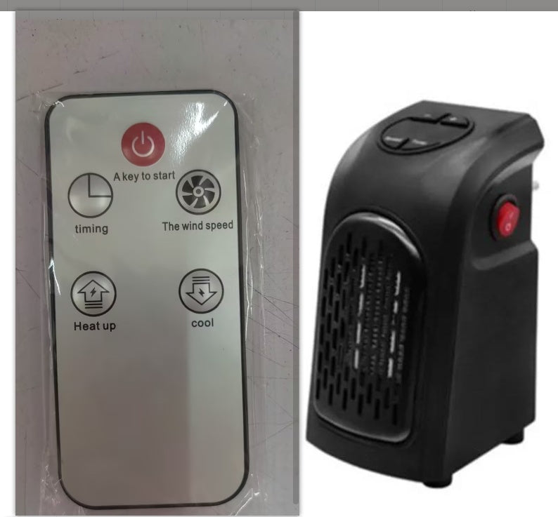 Mini Electric Ceramic Heater – Portable Fan for Home, Office & Camping