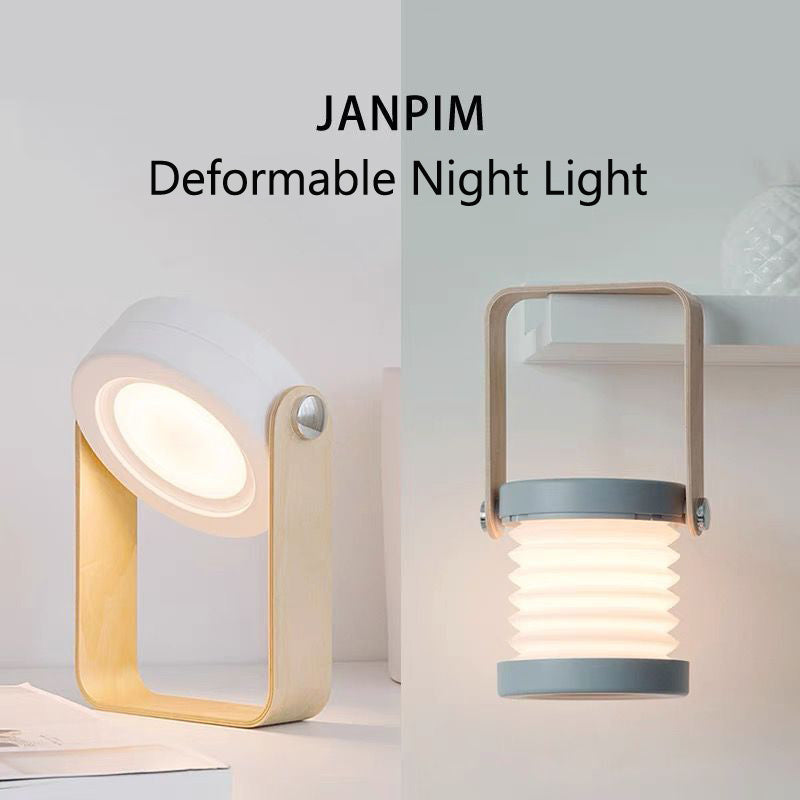 Foldable Touch Dimmable LED Night Light – Portable, USB rechargeable lantern for reading and home décor.